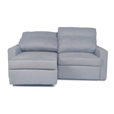 Sofá Austin (Retráctil) - Tela Microfibra - 2 módulos FX4-13 (Gris)