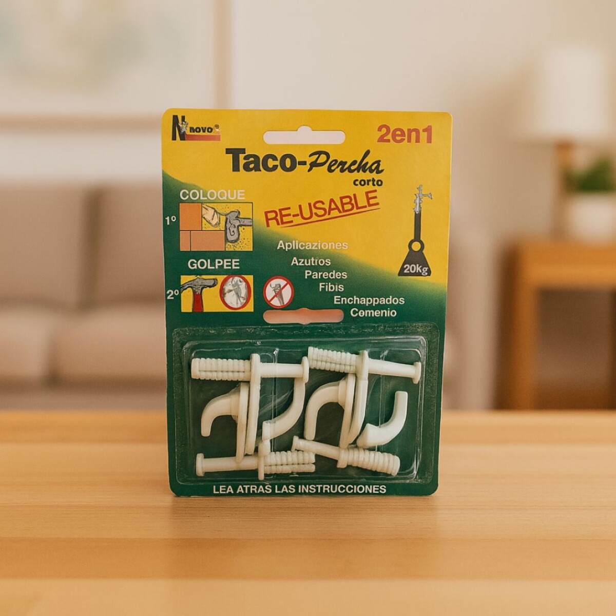 TACO PERCHA CORTO NOVO - Blanco 