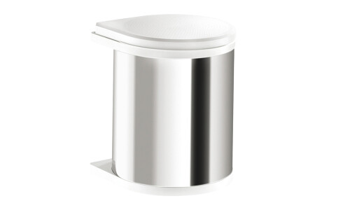 CUBO Basura 502.12.023 Acero/Blanco15lt. pieza Cubo Basura 502.12.023 Acero/blanco15lt. Pieza