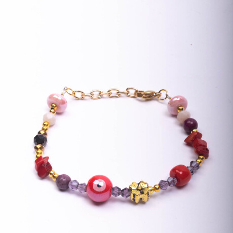 PULSERA EGIPTO ROJA VARIOS