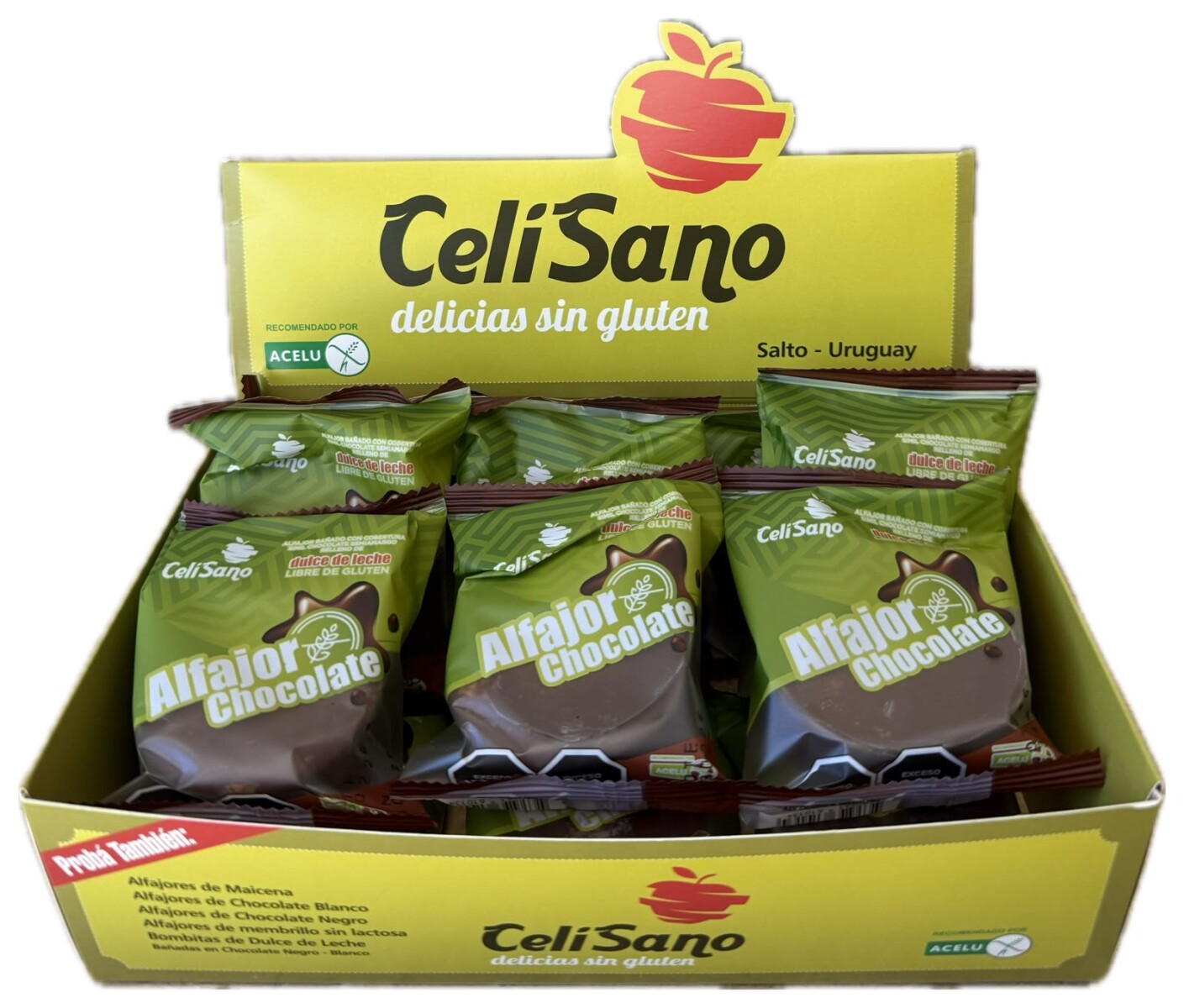 Alfajor choco negro x 12 unidades 