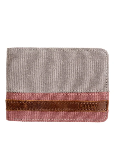BILLETERA CANVAS BICOLOR Gris