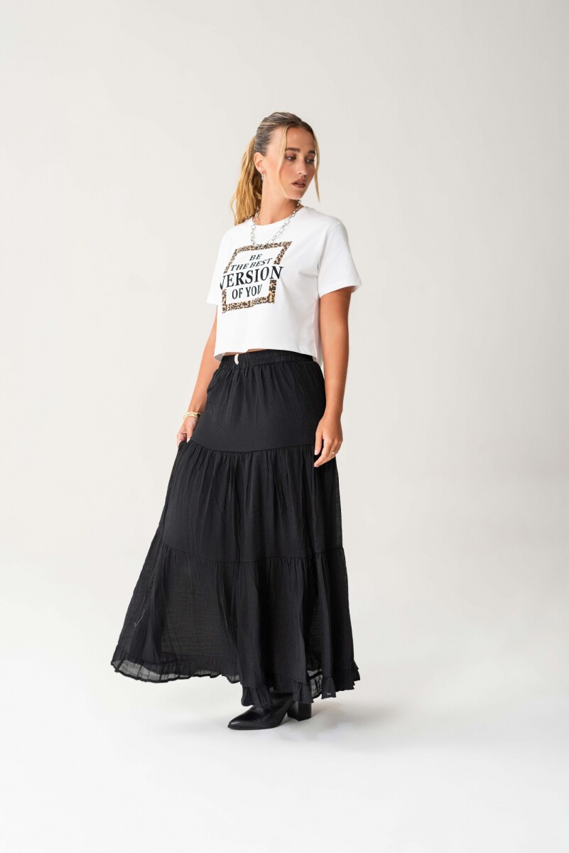 Pollera Cuarzo - Negro 