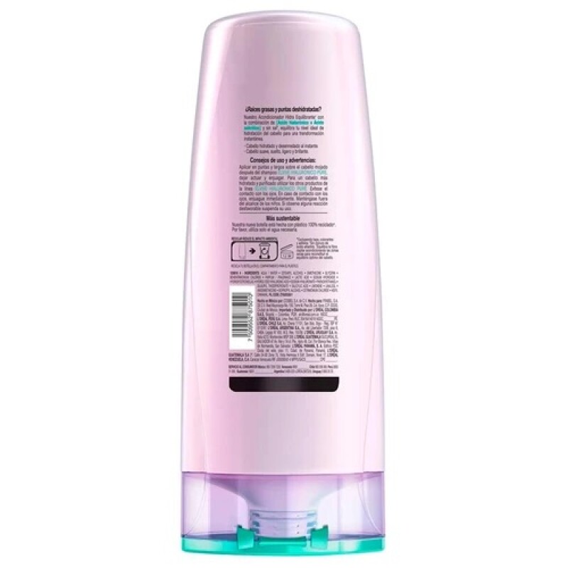 Acondicionador Hidra Hialuronico Pure Elvive 370 ml Acondicionador Hidra Hialuronico Pure Elvive 370 ml
