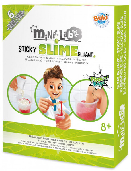 Kit Completo para Slime Buki Mini Lab Sticky Slime Kit Completo para Slime Buki Mini Lab Sticky Slime