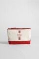 Necessaire rayado The Beach Club rojo