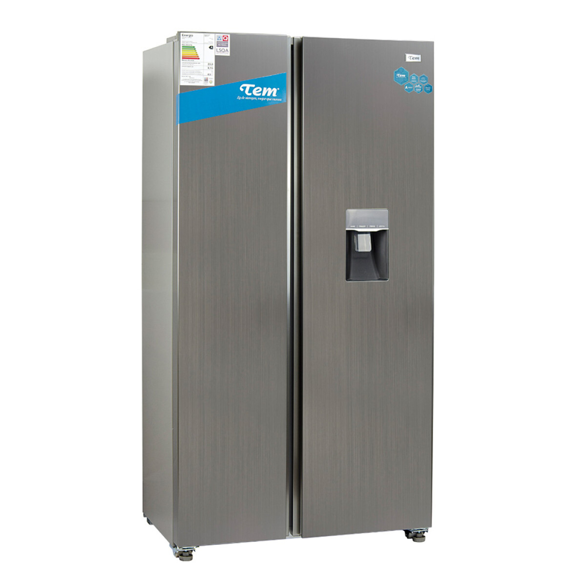 Refrigerador TEM Side By Side Frío Seco Inverter Heladera 
