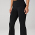 Leggings Flare Cloud Jersey Foldover Mujer Black