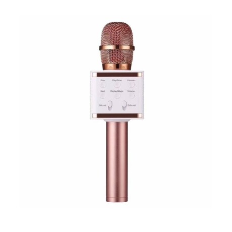 Microfono Inalambrico Ledstar V7 Para KaraoKe Rosado Microfono Inalambrico Ledstar V7 Para KaraoKe Rosado