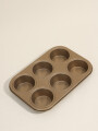 Horno Asadera Muffins 6 Moldes 8 Color Unico