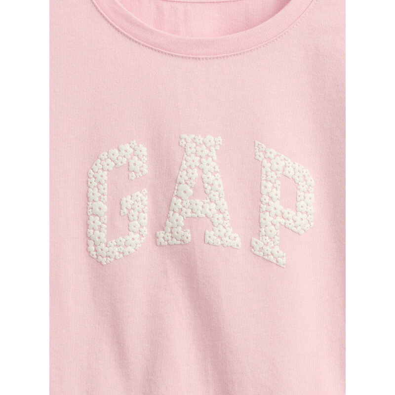 IE SS RUFFLE GR TEE ROSE MIST