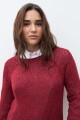 Sweater cinta escote bote bordo