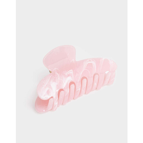 Broche Acrílico Curvo Rosa Claro