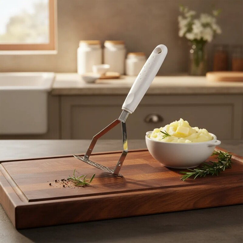 PISAPAPA MANGO BLANCO - 25655/180 - TRAMONTINA PISAPAPA MANGO BLANCO - 25655/180 - TRAMONTINA