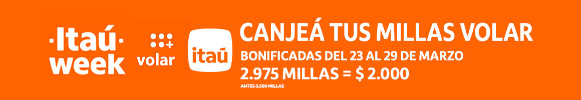 Canje de millas bonificadas 23 al 29 de marzo