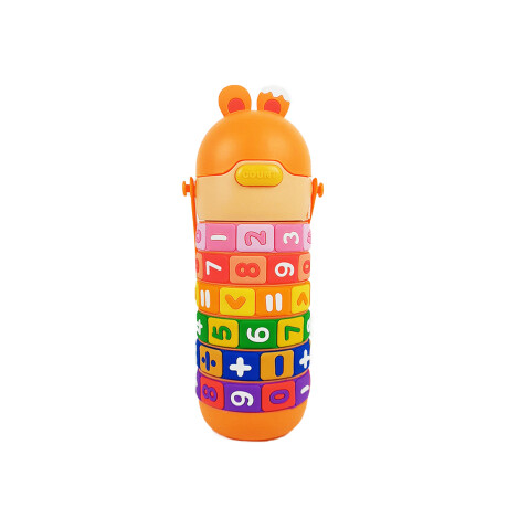 Botella infantil didáctica matemática Naranja