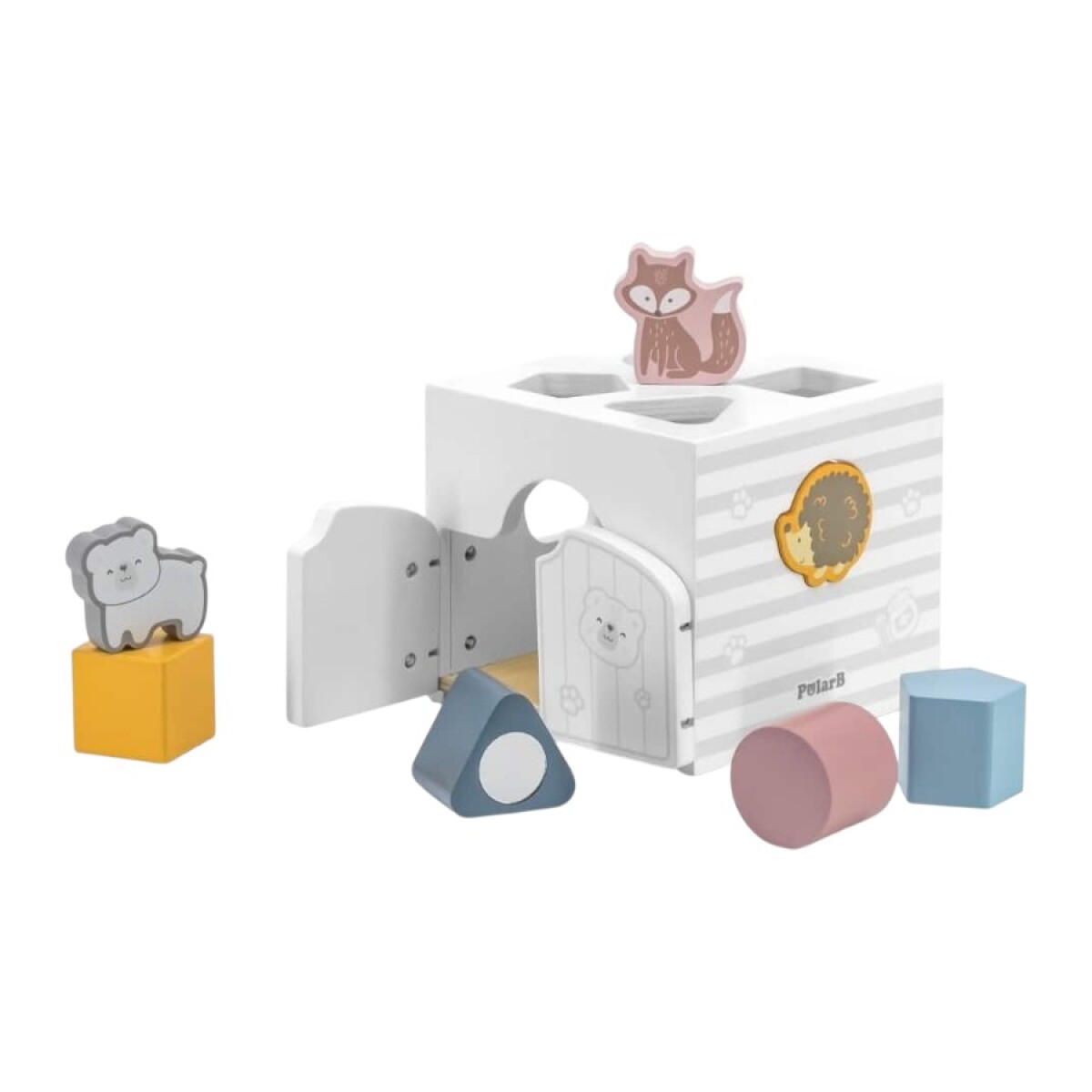 Casita Cubo de Encastre en Madera Polar B 