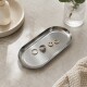 Bandeja Oval 18x8 cm metal PLATA