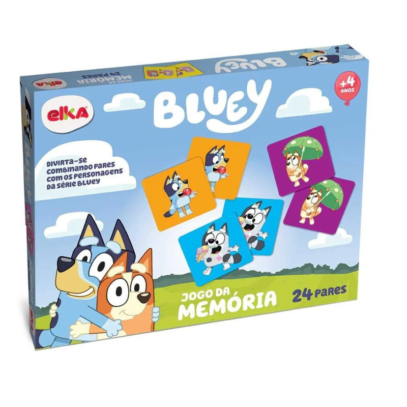 Juego de Memoria Bluey 24 Cartas Juego de Memoria Bluey 24 Cartas