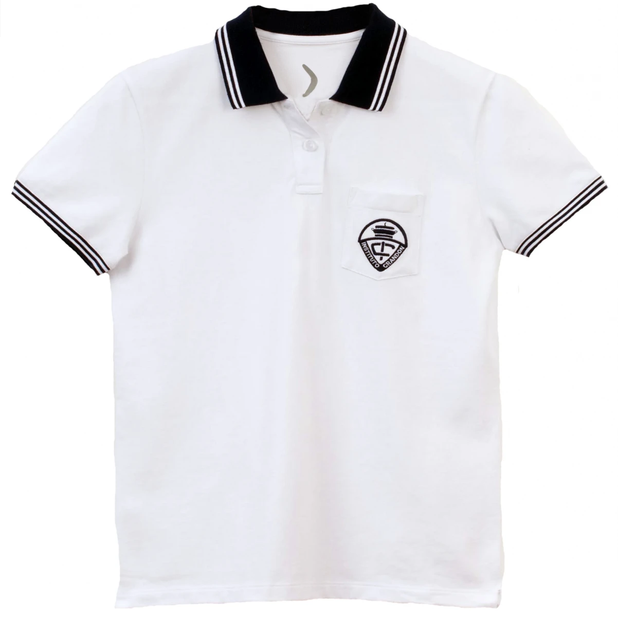 Remera Polo Instituto Crandon - Blanco 