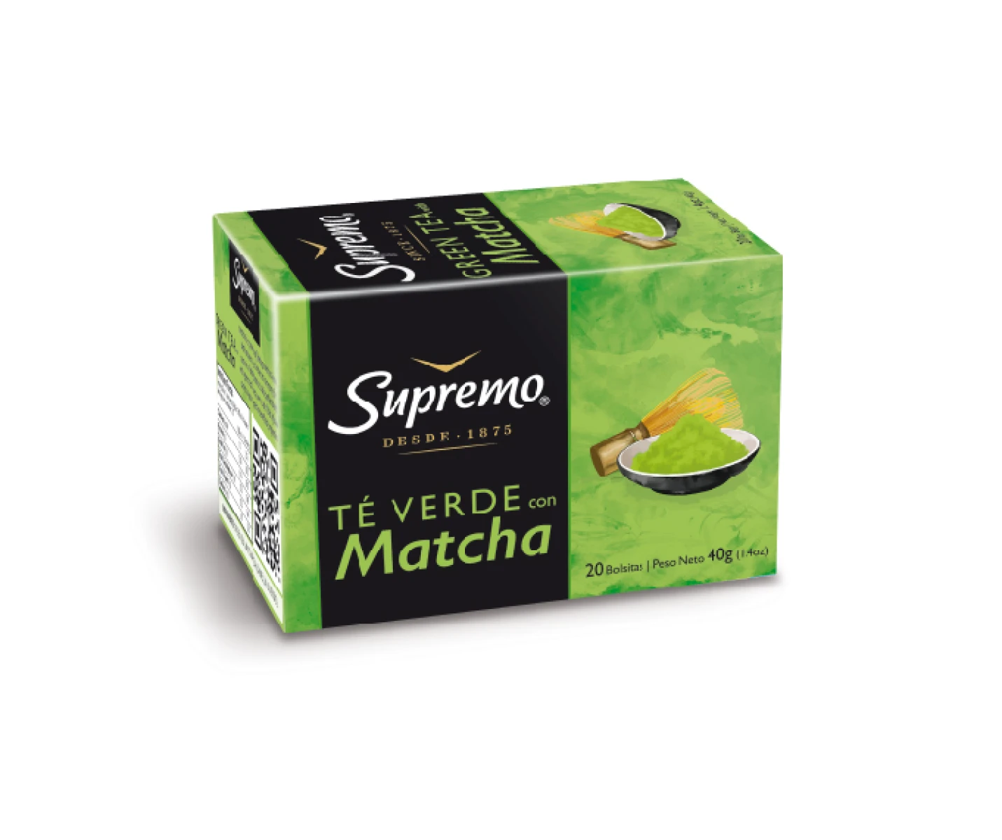 TE SUPREMO VERDE MATCHA x 20 sob 