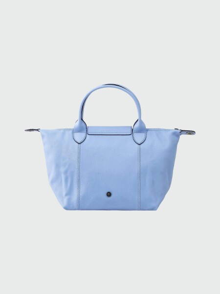 Longchamp -Cartera de cuero plegable, Le pliage cuir Celeste