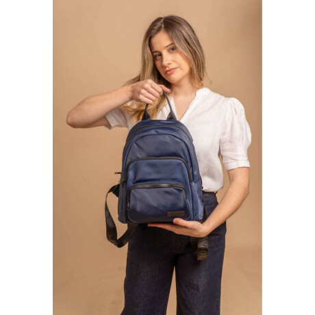 Mochila Flor De Loto Azul Noche