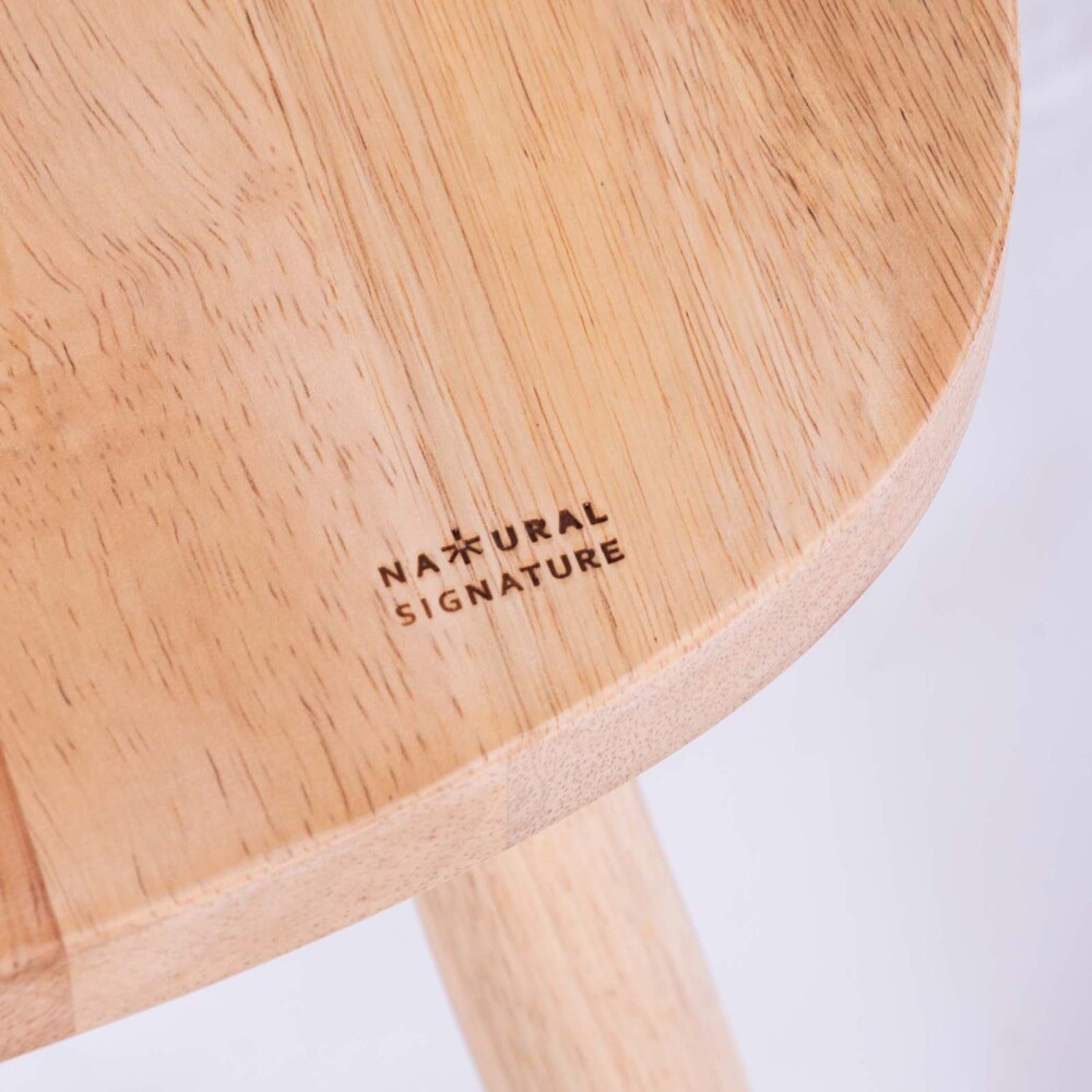 JUEGO DE COMEDOR MADERA NATURAL-BEIGE BLOOMY