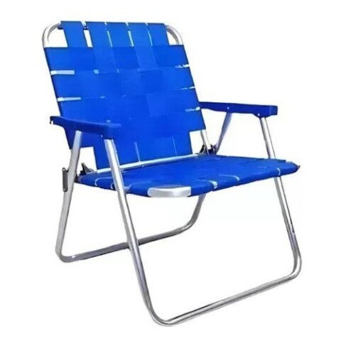 Reposera plegable portátil Descansar 80003 color azul Reposera Plegable Portátil Descansar 80003 Color Azul