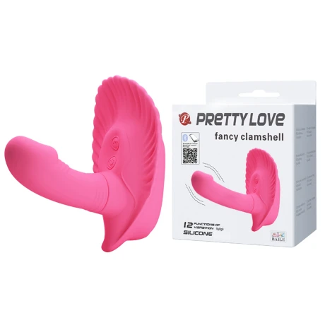 Vibrador Doble Estimulo Con APP Pretty Love Fancy Clamshell Vibrador Doble Estimulo Con APP Pretty Love Fancy Clamshell