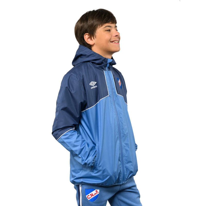 Campera De Lluvia Umbro Drift NIños NU243107 Azul Petroleo