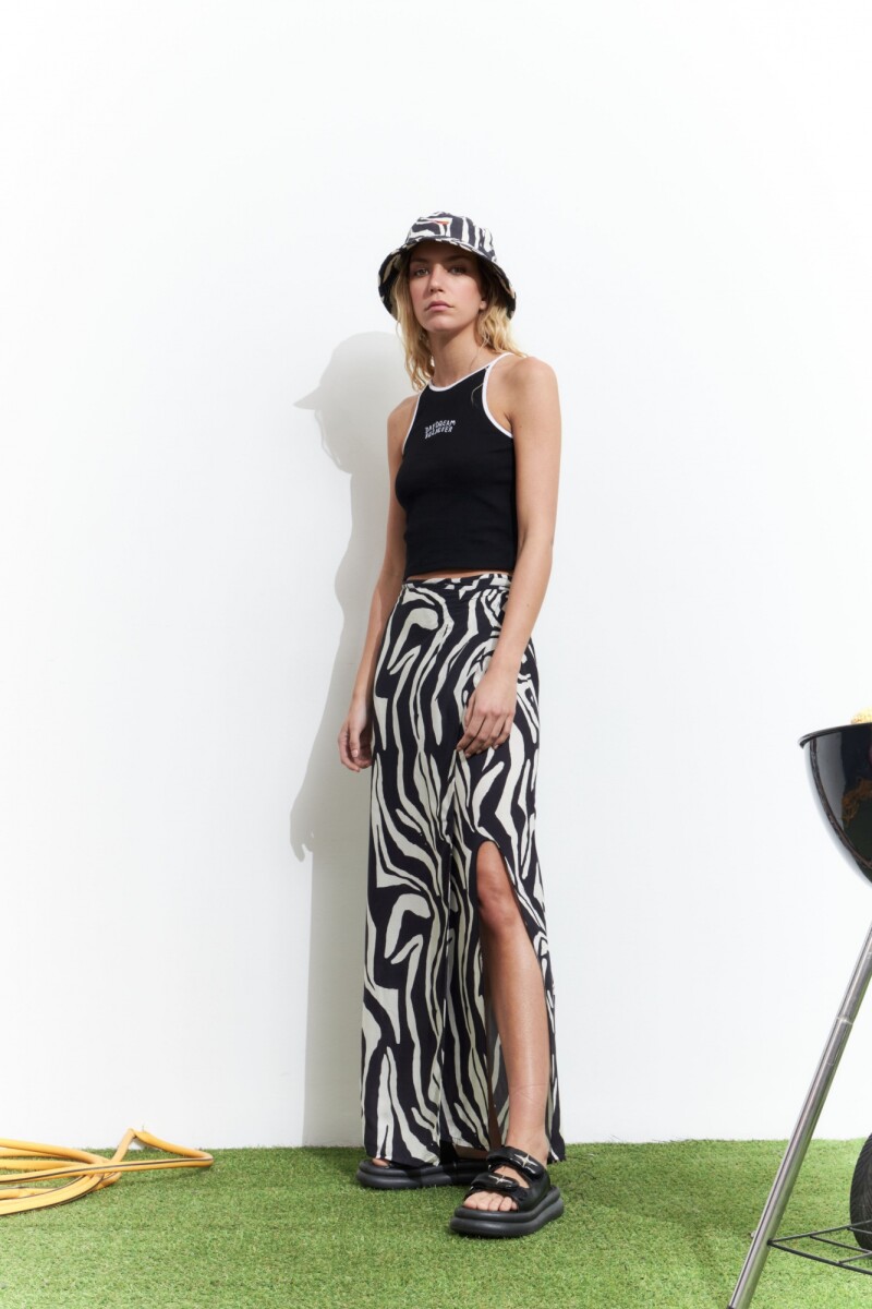 Falda larga Cebra - animal print 