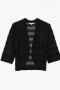 Cardigan rayado NEGRO