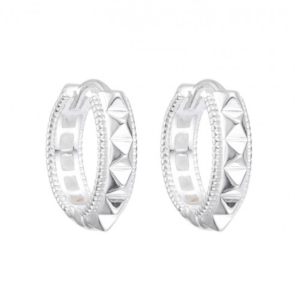 Par de aros de plata 925. 