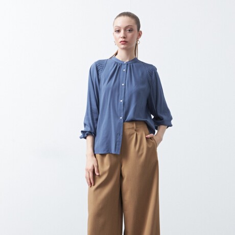 CAMISA ONA Azul Grisaceo