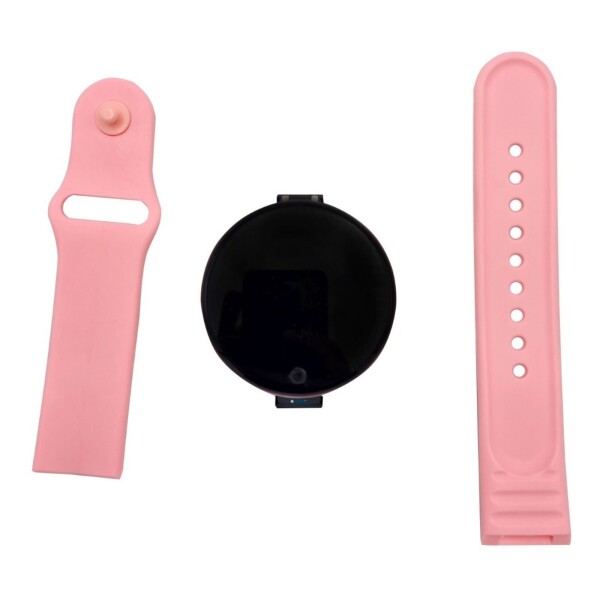 Reloj Inteligente Smartwatch Circular Fitness Ritmo Card Color Variante Rosado