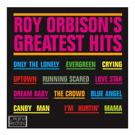 Roy Orbisonroy Orbison's Greatest Hitscd Roy Orbisonroy Orbison's Greatest Hitscd