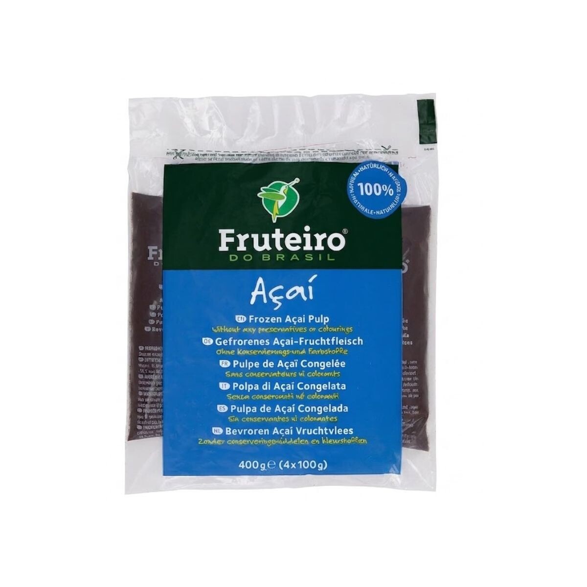 Pulpa De Acai 100% Natural - 400 Grs 