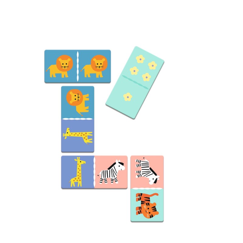 Juego de mesa 5 en 1 Animales salvajes Djeco Juego de mesa 5 en 1 Animales salvajes Djeco