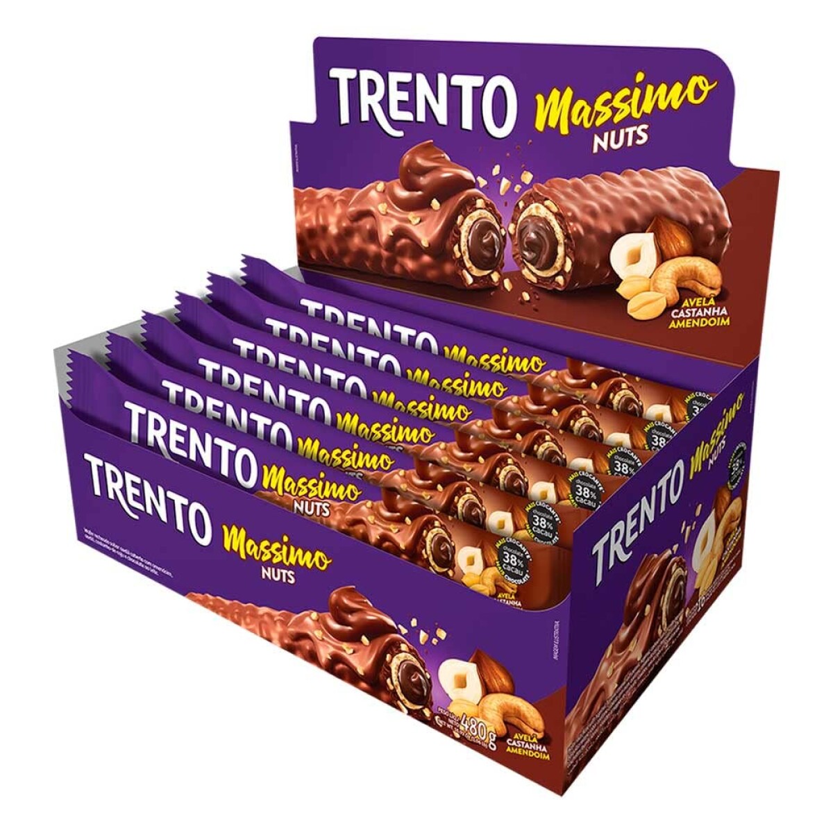 Barquillo Trento Rell x 16 - Massimo Nuts 