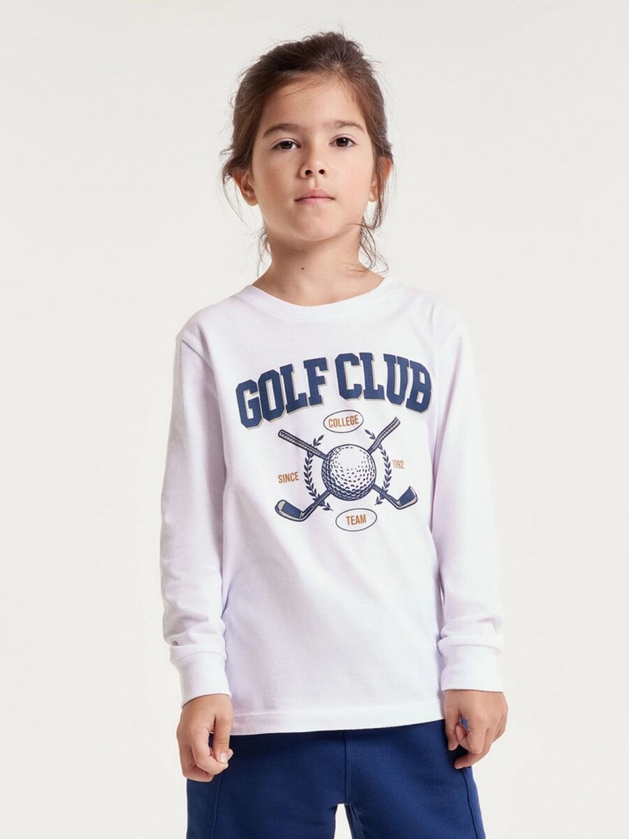 CAMISETA INFANTIL CON ESTAMPA - BLANCO 