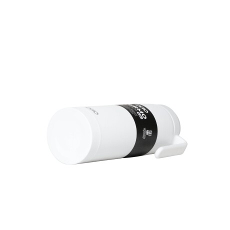 Termo brio premium 1 litro con pico cebador en acero inox Blanco