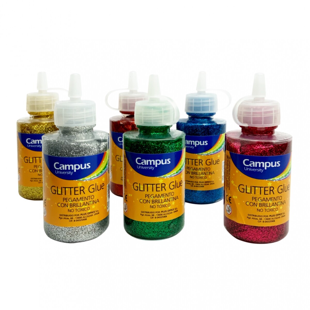 Adhesivo Glitter Campus x6 