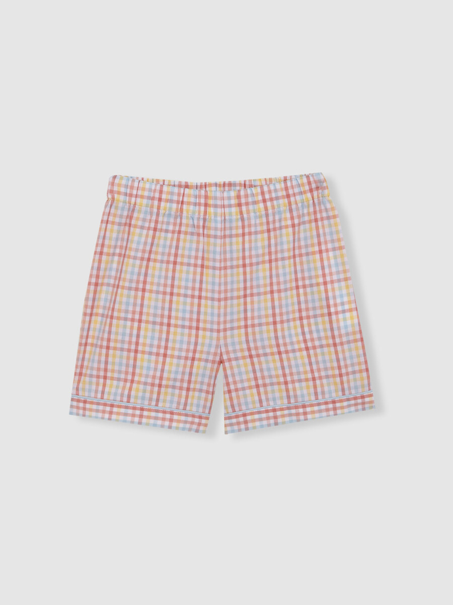 Pijama Cuadros Blanco