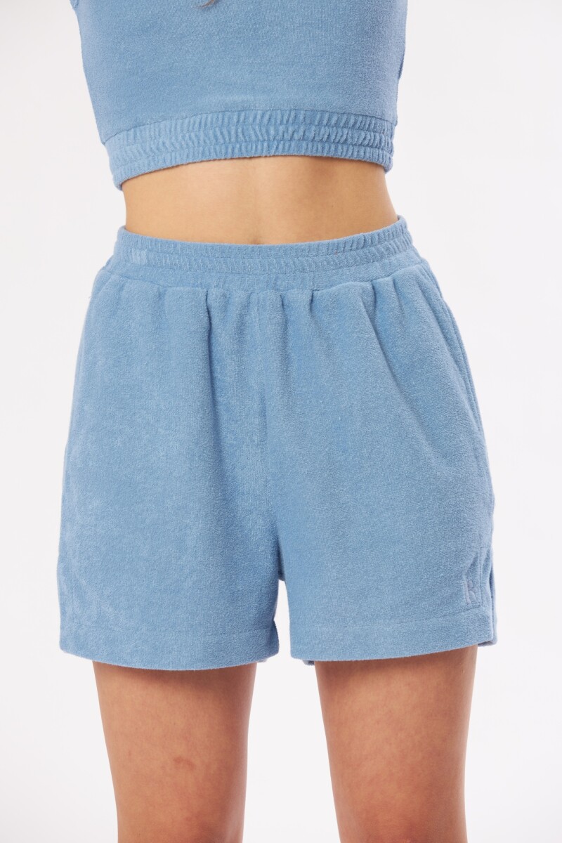 SHORT FELPA TIQUE RUSTY - Azul 