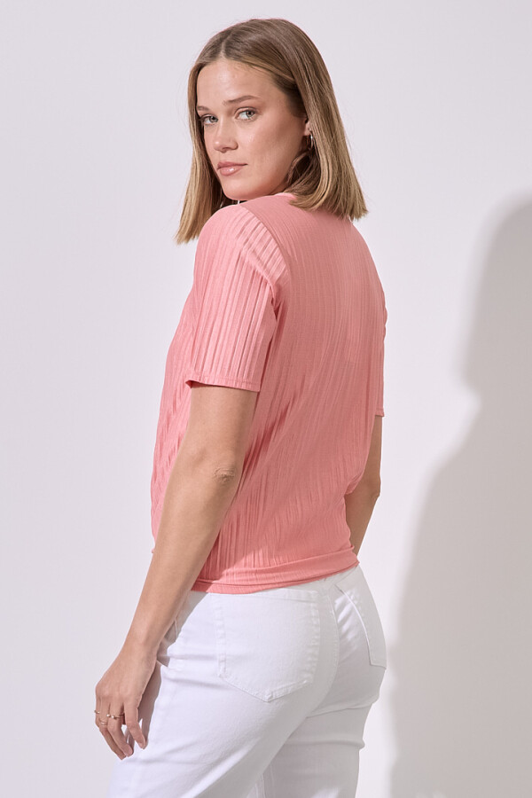 Blusa Gasa Plisada CORAL