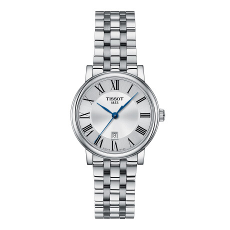 Reloj Tissot Carson Premium Lady en acero con esfera plateada Reloj Tissot Carson Premium Lady en acero con esfera plateada