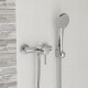 GRIFERIA DUCHA MONOCOMANDO EXTERIOR BRILLO LINEA LILO CROMO