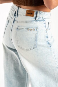 Jean Wide Leg Lavado Denim