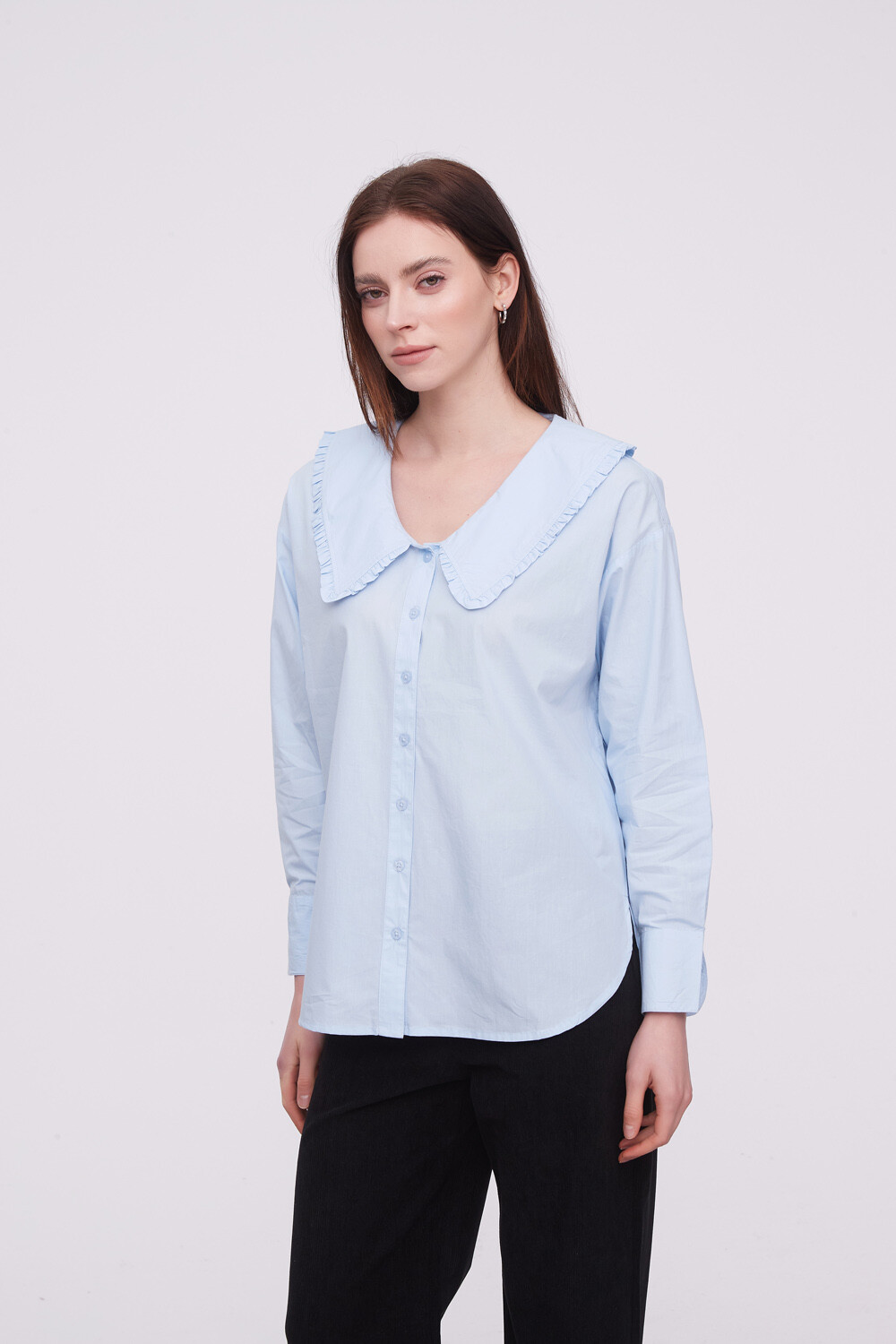 Camisa Lalou Celeste Claro